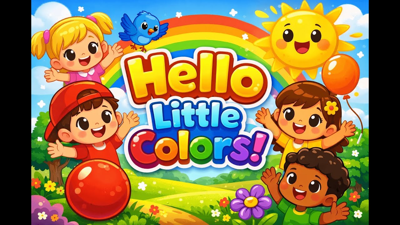 Sing Along with Hello Little Colors! 🌈 Animated Kids Song