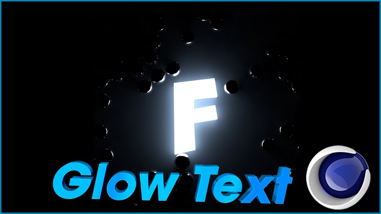 Как сделать светящийся текст  в Cinema 4d | Glow Text
