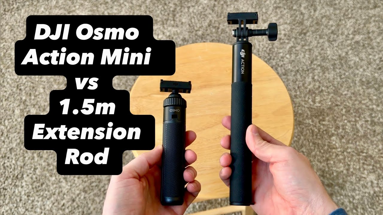 DJI Osmo Action Mini Extension Rod Unboxing | Comparison vs Osmo Action 5 Pro 1.5m Extension Rod Kit