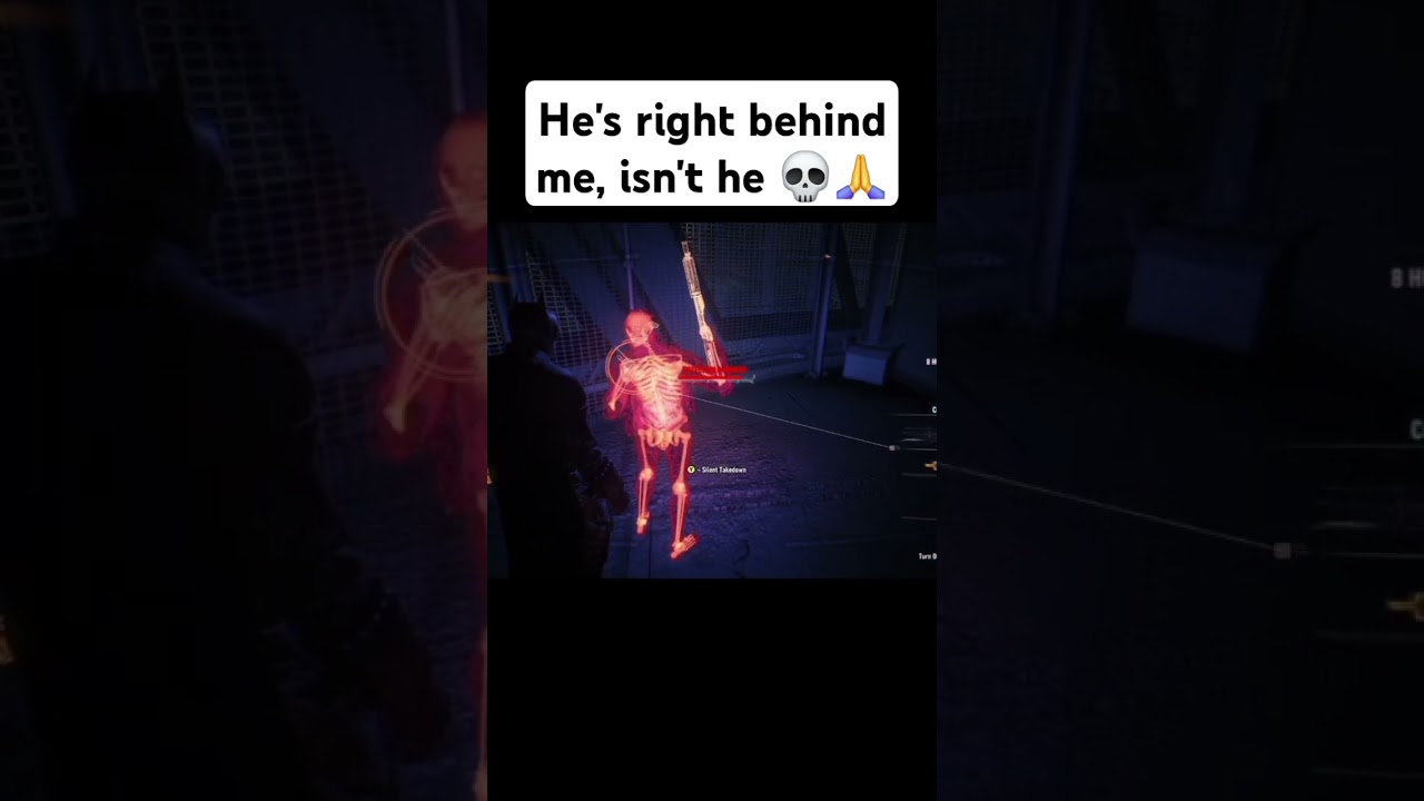 He's right behind me. #batman #gaming #shorts