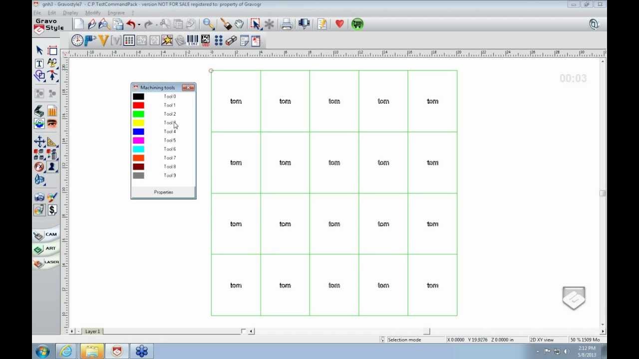 How to create a data matrix in GravoStyle