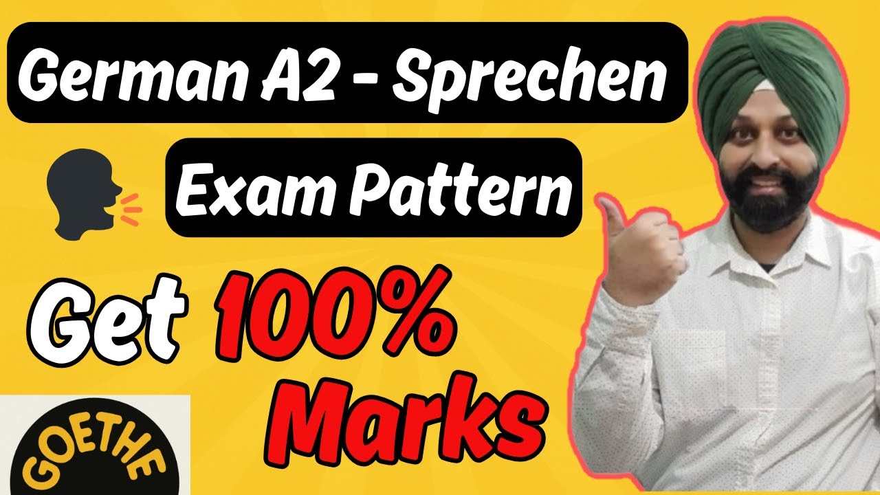 “German A2- Sprechen Exam Pattern | Get 100% Marks!🎯”