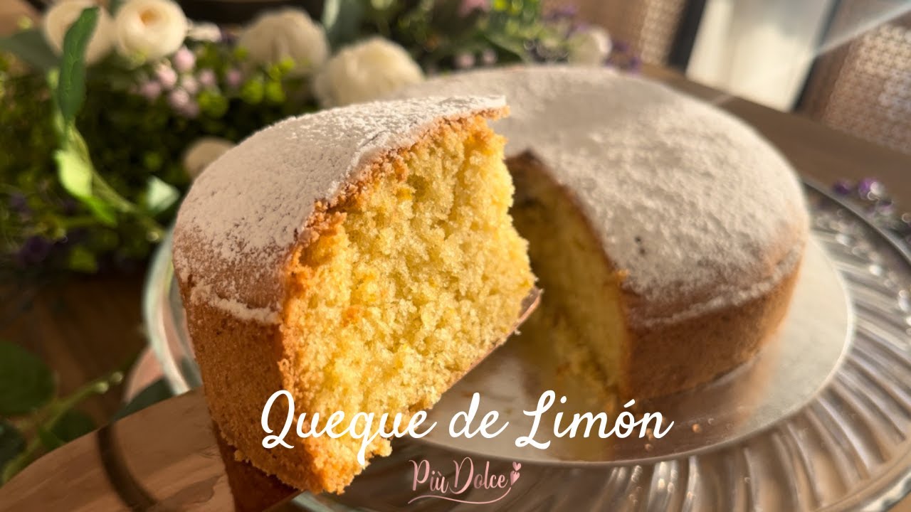 ¡El QUEQUE DE LIMÓN MÁS ESPONJOSO Y SABROSO! 🍋🍰 Porque o Bizcochuelo de Limón l Più Dolce