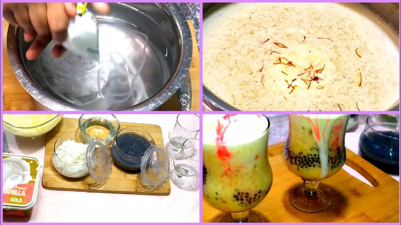 kesar Badam Falooda | Jugadu Falooda Sevain / sev recipe | Falooda recipe | Mumbai falooda recipe