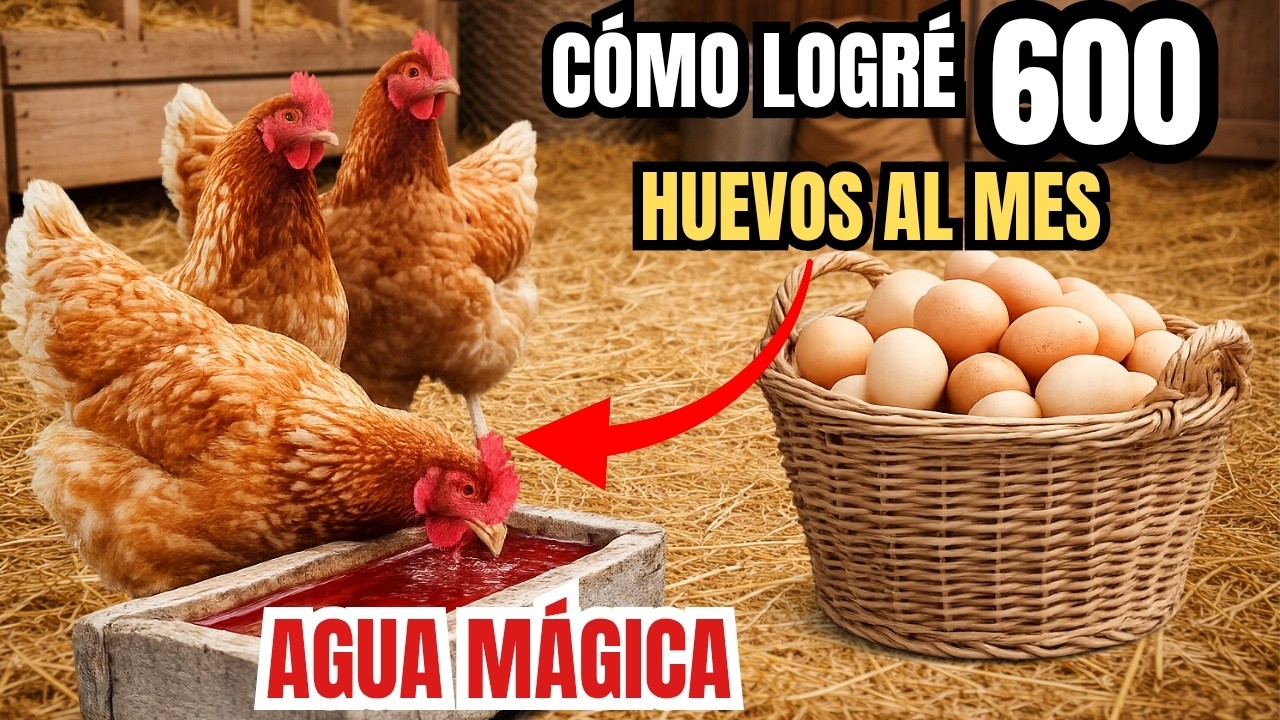 El secreto del agua que triplicó mi producción de huevos (y nadie te lo había explicado así)