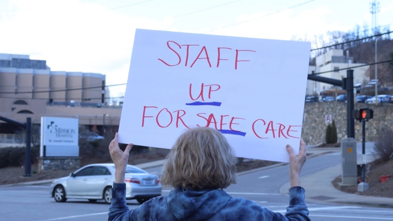 Justice for our nurses! Feb 19th mission hospital nurses rally in Asheville 
