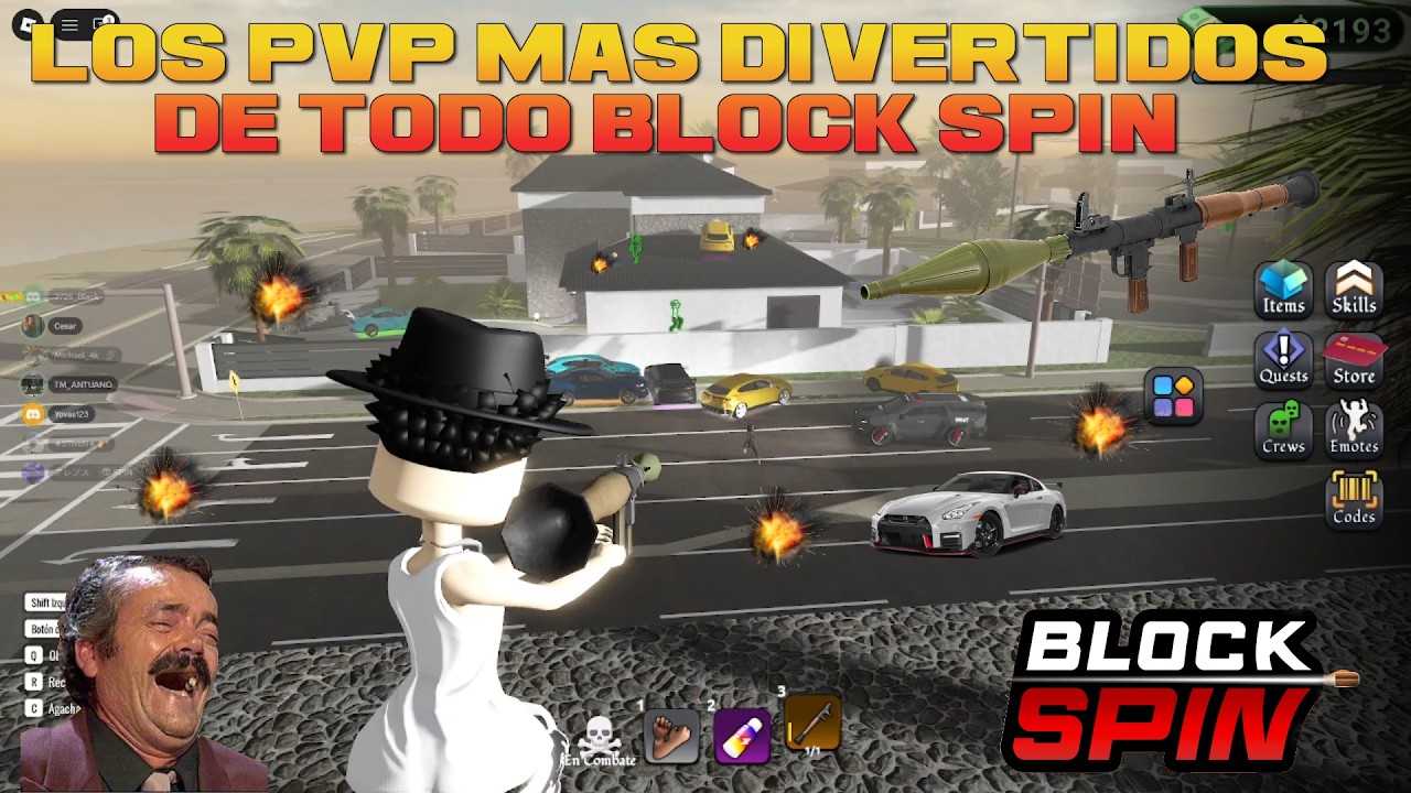 🔥BLOCK SPIN🔥LOS PVP MAS DIVERTIDOS DE TODO BLOCK SPIN💥🤣🤣