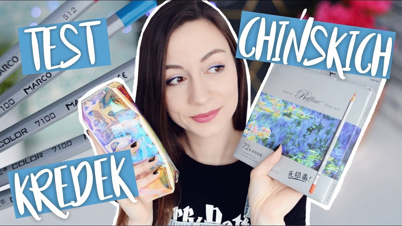 Czy KREDKI Z CHIN będą ładnie rysować? Przybory z chińskiej strony!