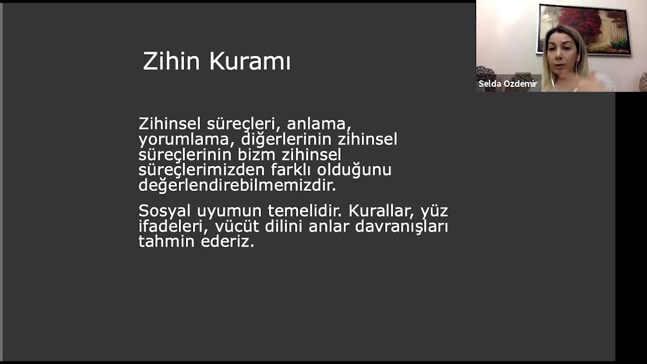 Prof. Dr. Selda ÖZDEMİR / Zihin Kuramı