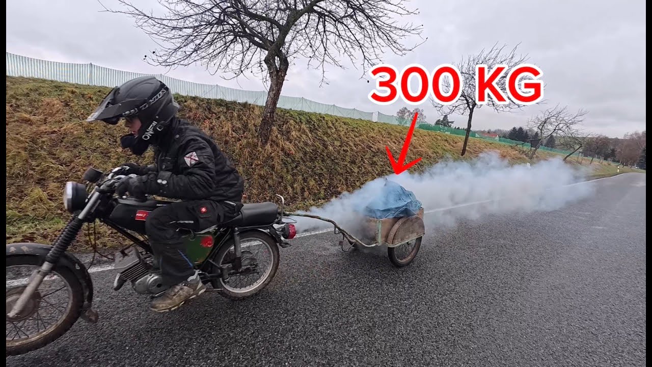 300 Kilo an der Simson😱 – schafft sie das? 💪 (Extremtest)