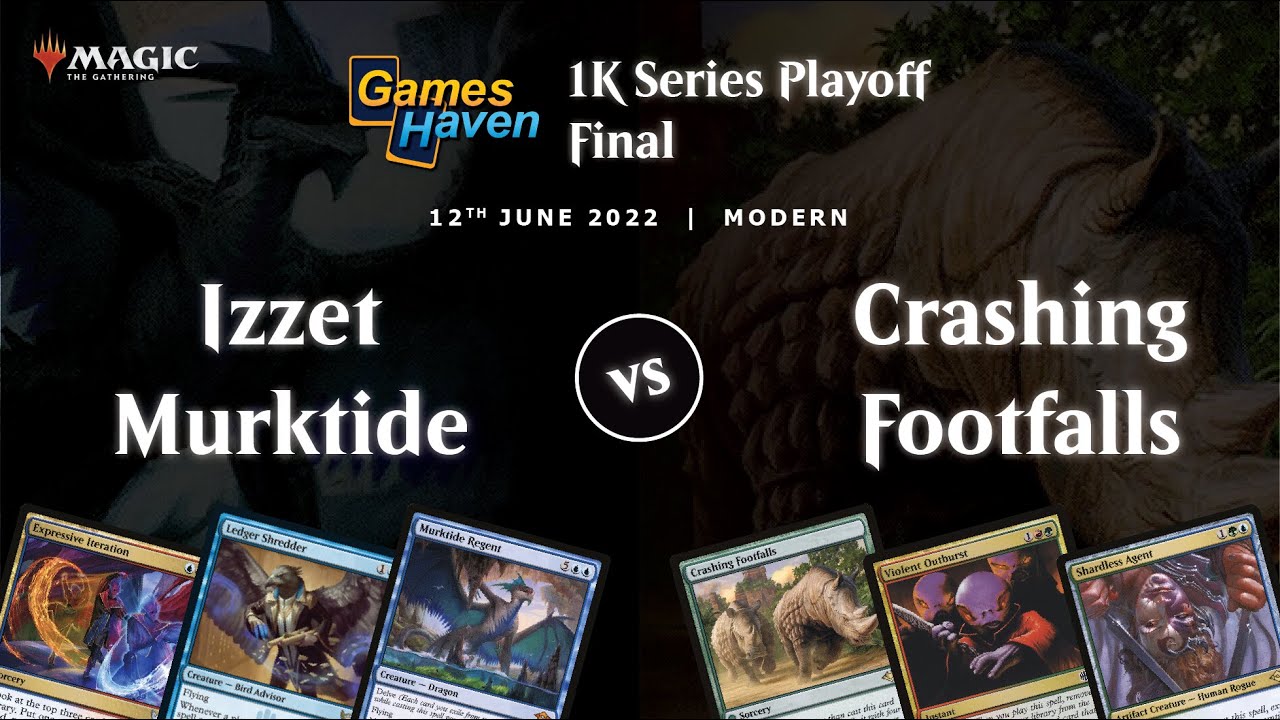 Izzet Murktide vs Crashing Footfalls | 1K Tournament Final | Modern | June 2022 Playoffs