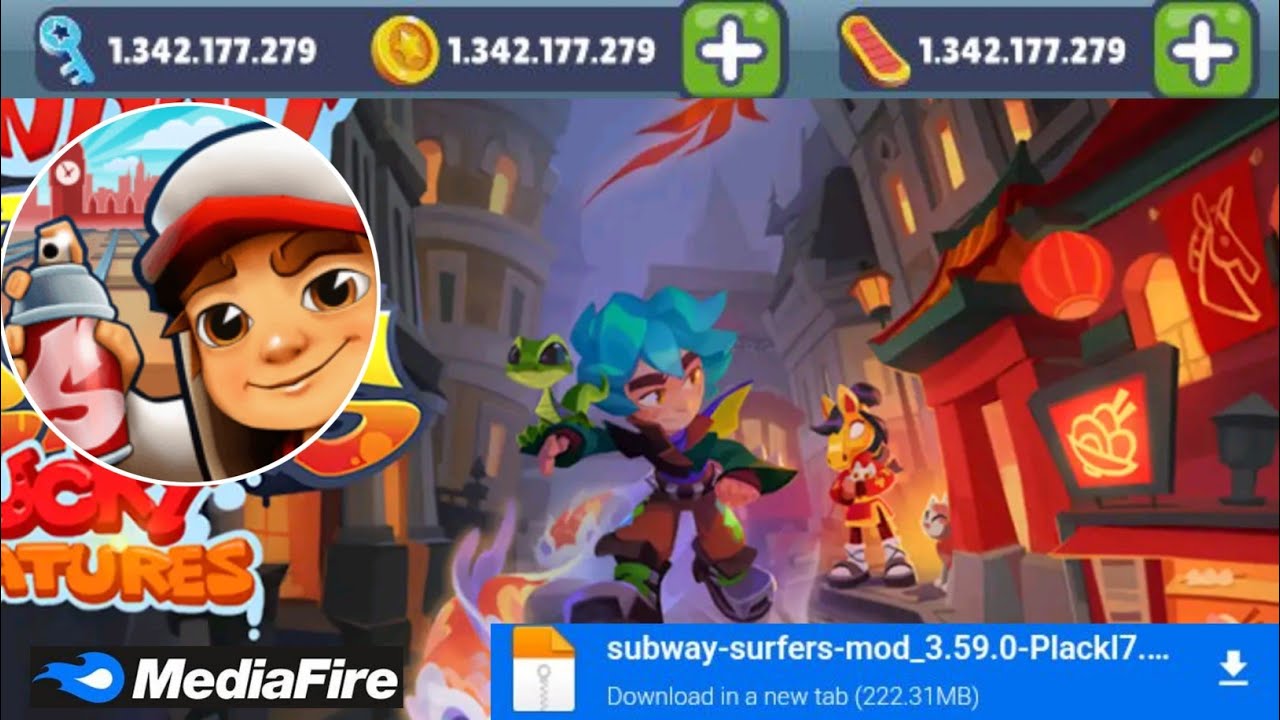 SUBWAY SURFERS MOD APK DINHEIRO INFINITO VERSÃO 3.59.0 ATUALIZADO 2026