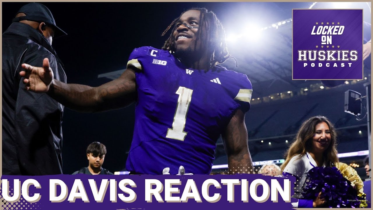 REACTION: Washington Huskies Offense Is PERFECT In 70-10 BEATDOWN Of UC Davis | Jonah Coleman STARS