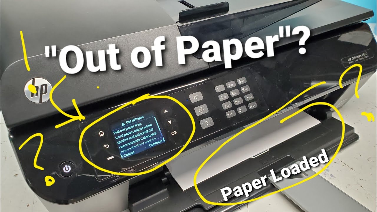 Fix HP 4630 Printer Paper Jam or Mispick and ADF Feed Problems