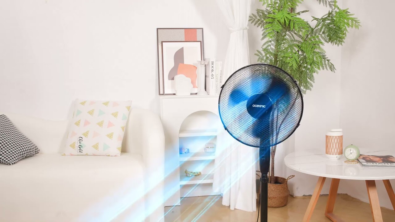 OCEANIC - OCEAVP40B25 Ventilateur de pied 45 WØ 41 cm 3 vitesses Noir
