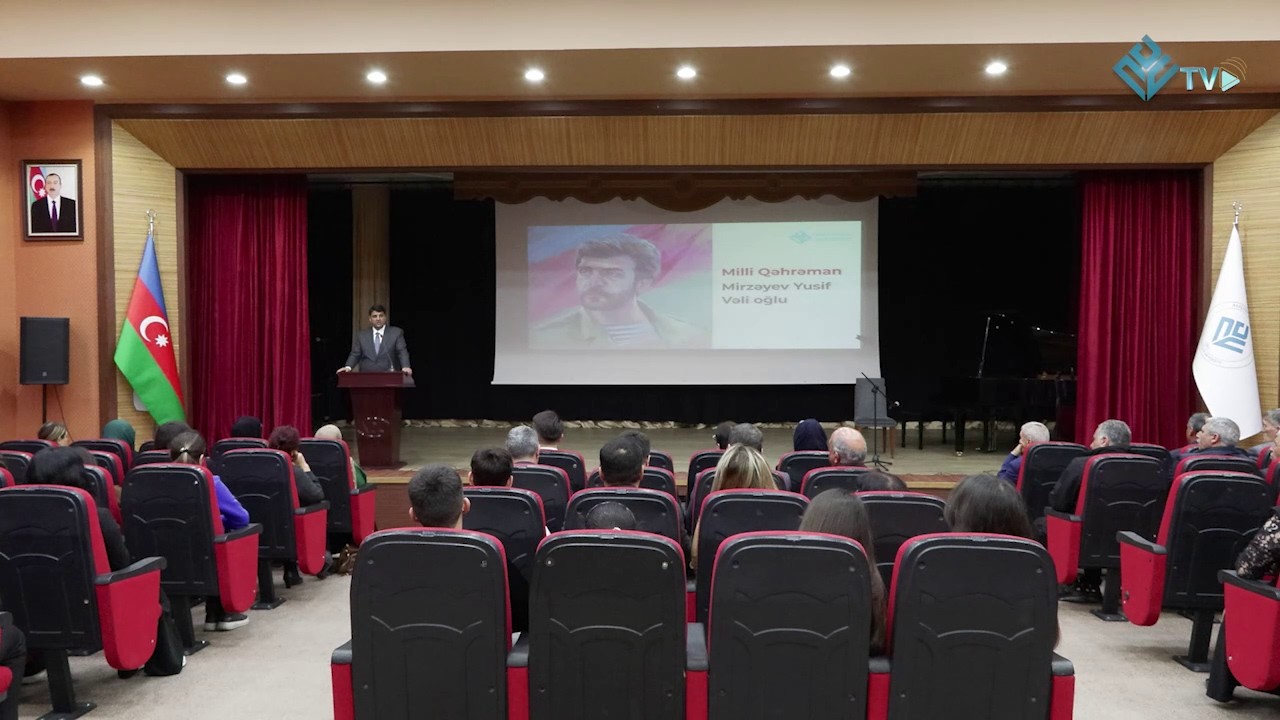 Naxçıvan Dövlət Universitetində Milli Qəhrəman Yusif Mirzəyevin xatirəsi anılıb