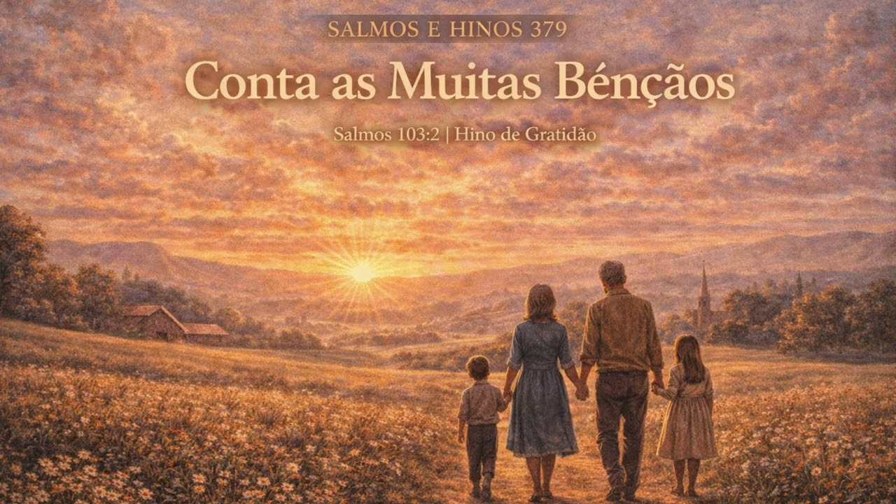 Salmos e Hinos 379 – Conta as Muitas Bênçãos | Salmos 103:2 | Hino de Gratidão