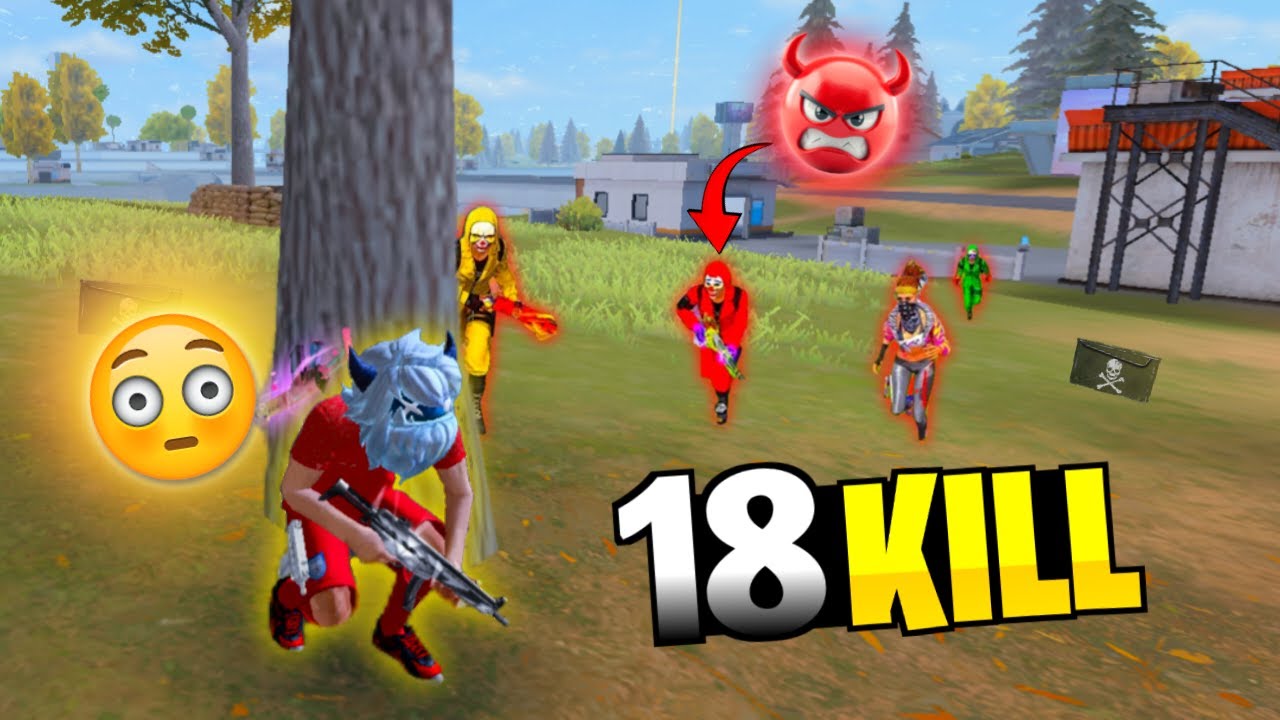 Rush করেছিল পুরো স্কোয়াড 😈 | Solo vs Squad | 18 Kill FF