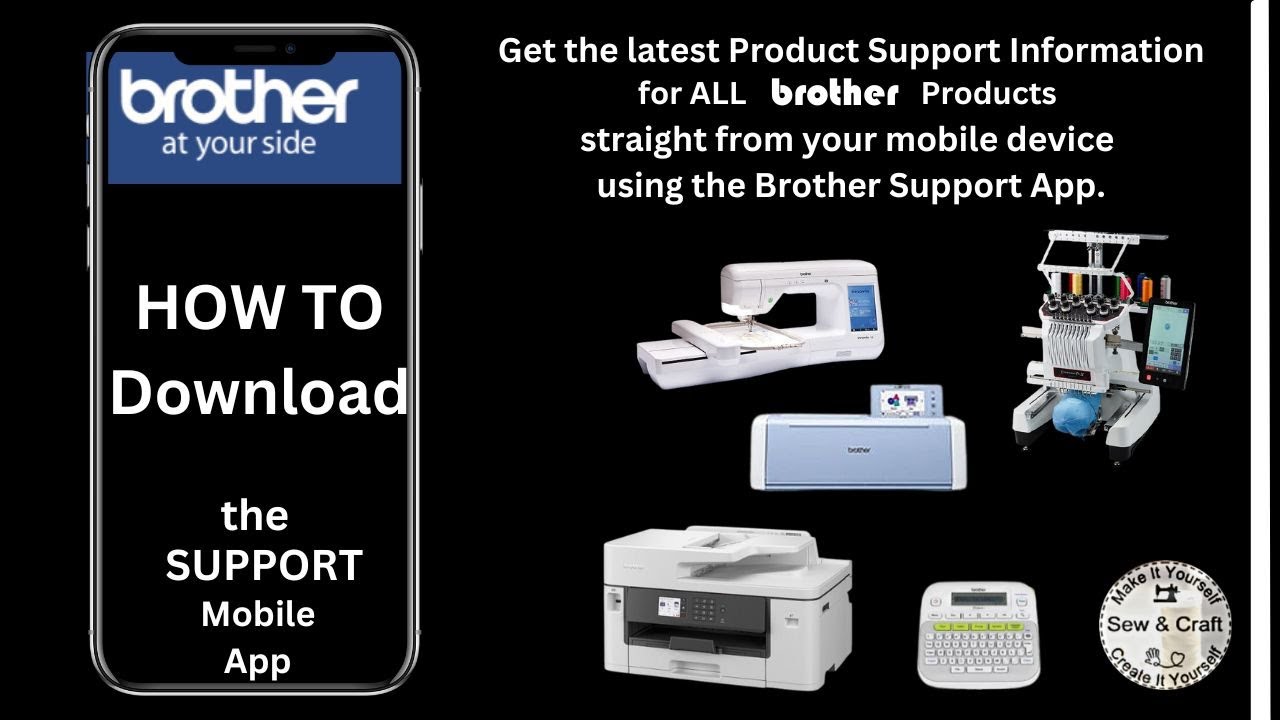Brother Support centre app for mobile devices