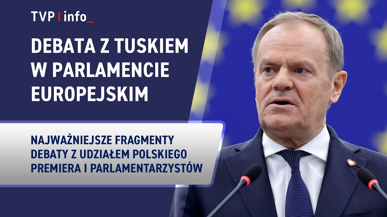 Donald Tusk w Parlamencie Europejskim. Najważniejsze fragmenty debaty | SKRÓT