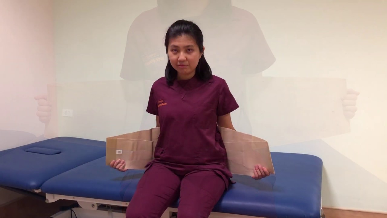 How to Put on Lumbar Corset - NUH