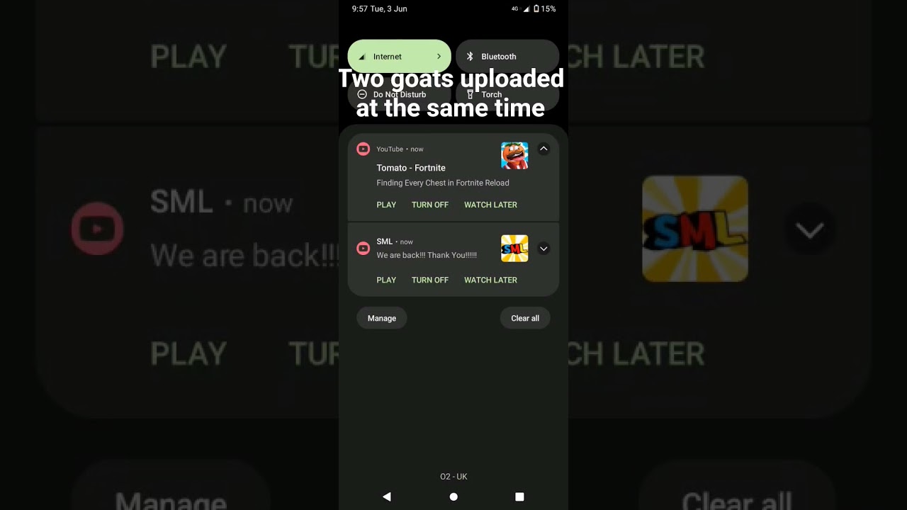 two goats post at the same time