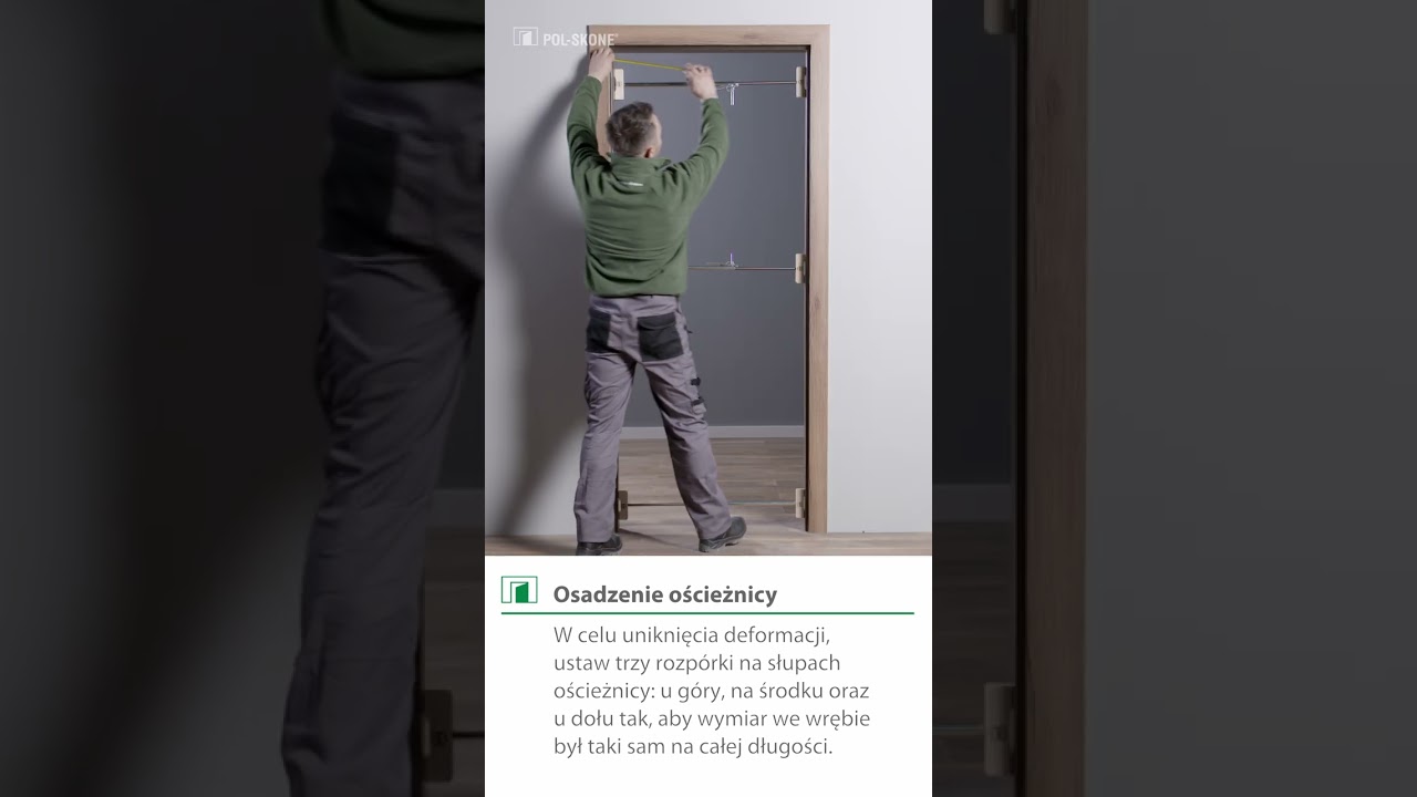Montaż drzwi wewnętrznych z ościeżnicą bezprzylgową regulowaną DIN DUO &ndash; instrukcja krok po kroku