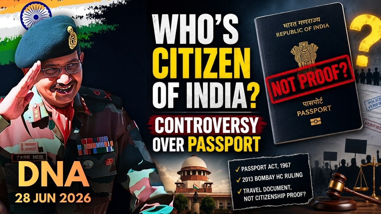 Who's Citizen of India? | Controversy over Passport | 28 JUN 2026 | UPSC | NDA