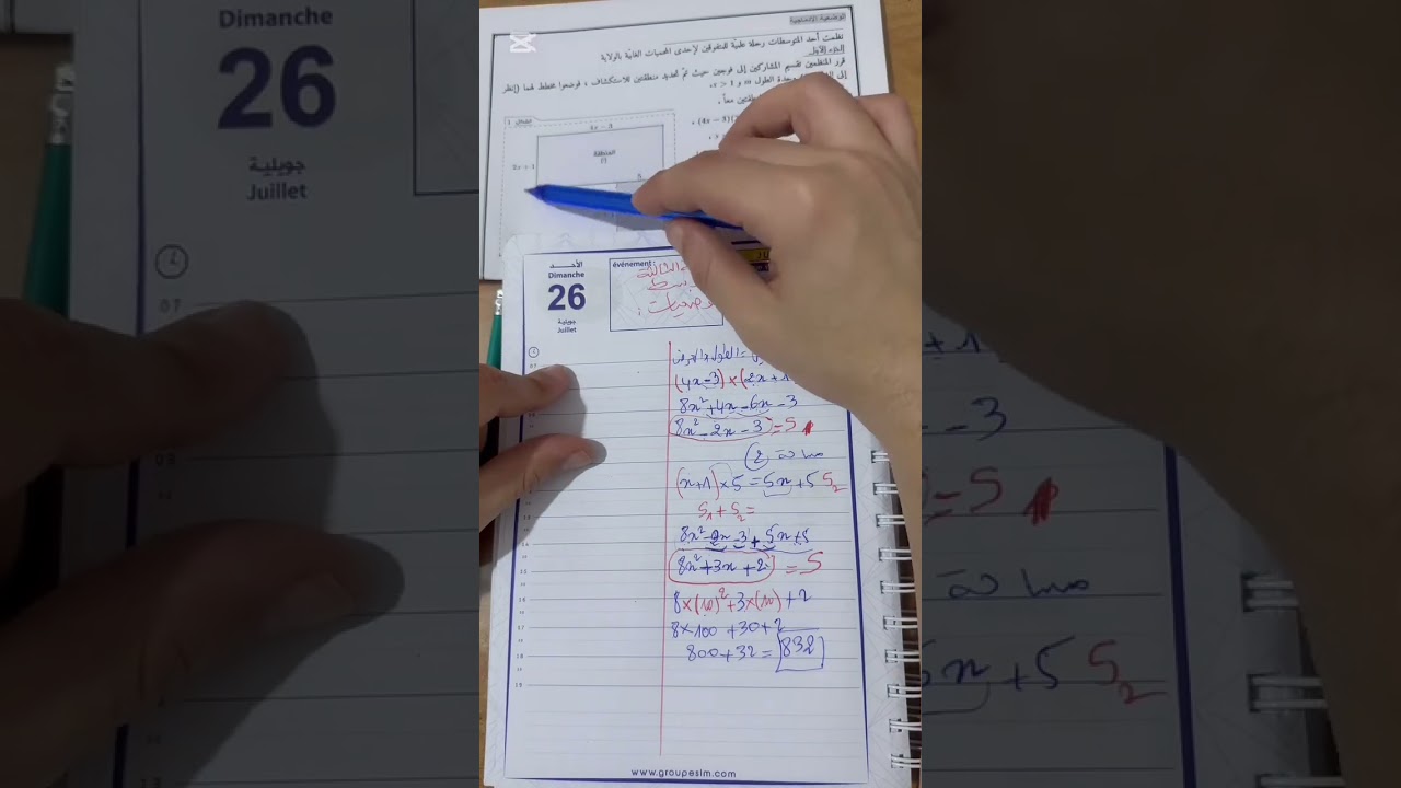 وضعية ادماجية للسنة الثالثة متوسط 