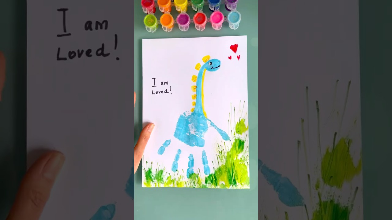 Hand Print Art 🦖