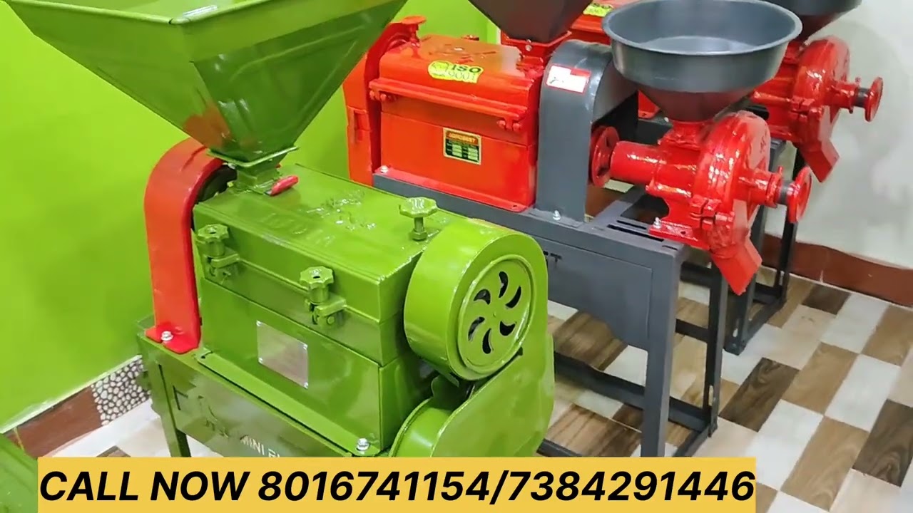 6w3500 combined rice mill machine 5.5hp copper motor #assam #biharpolitics #ricemillmachine 
