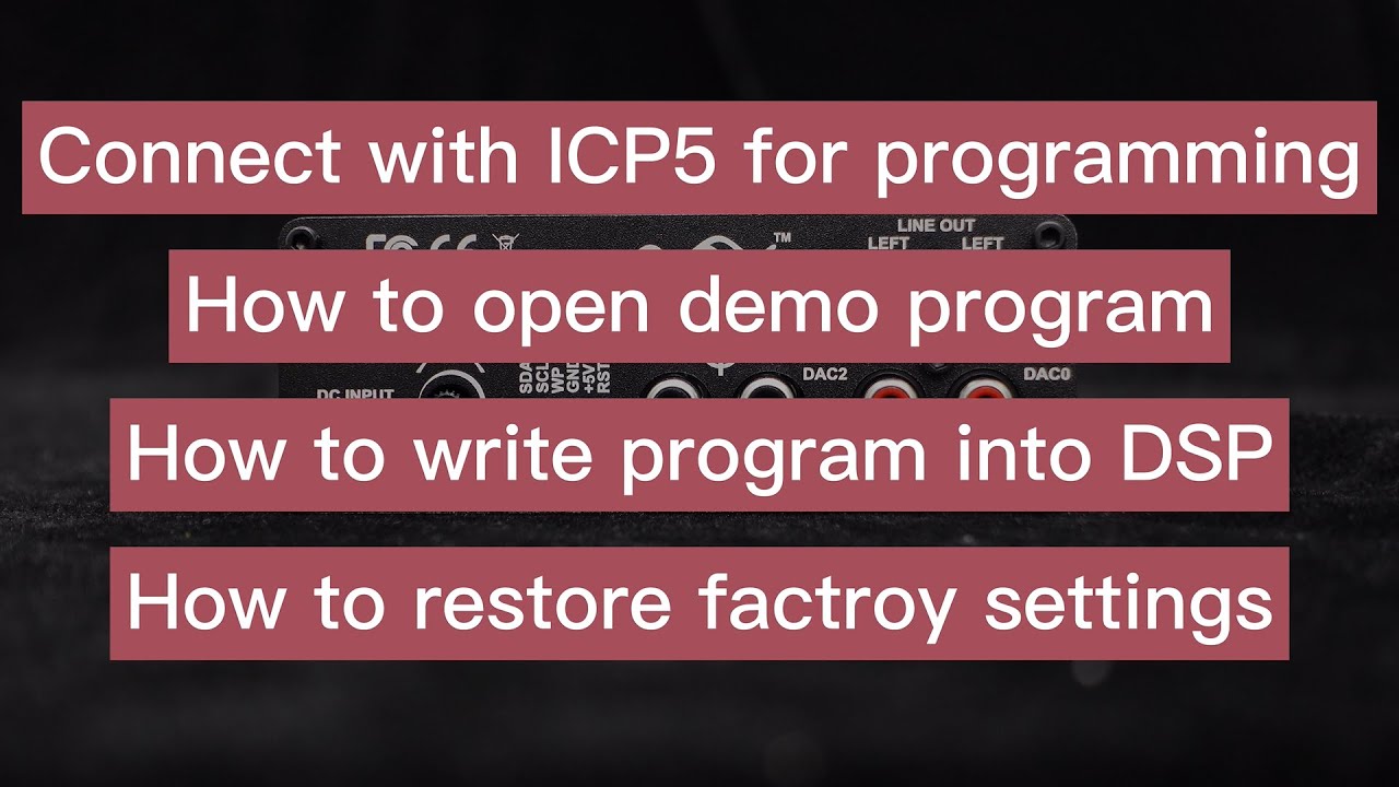 2-IN, 4-OUT ADAU1701 DSP Preamp Basic Programming Guide Demo Program | Analog Device SigmaStudio