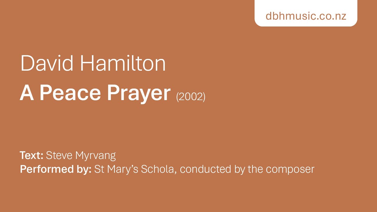 A Peace Prayer – SSA, cello, and piano
