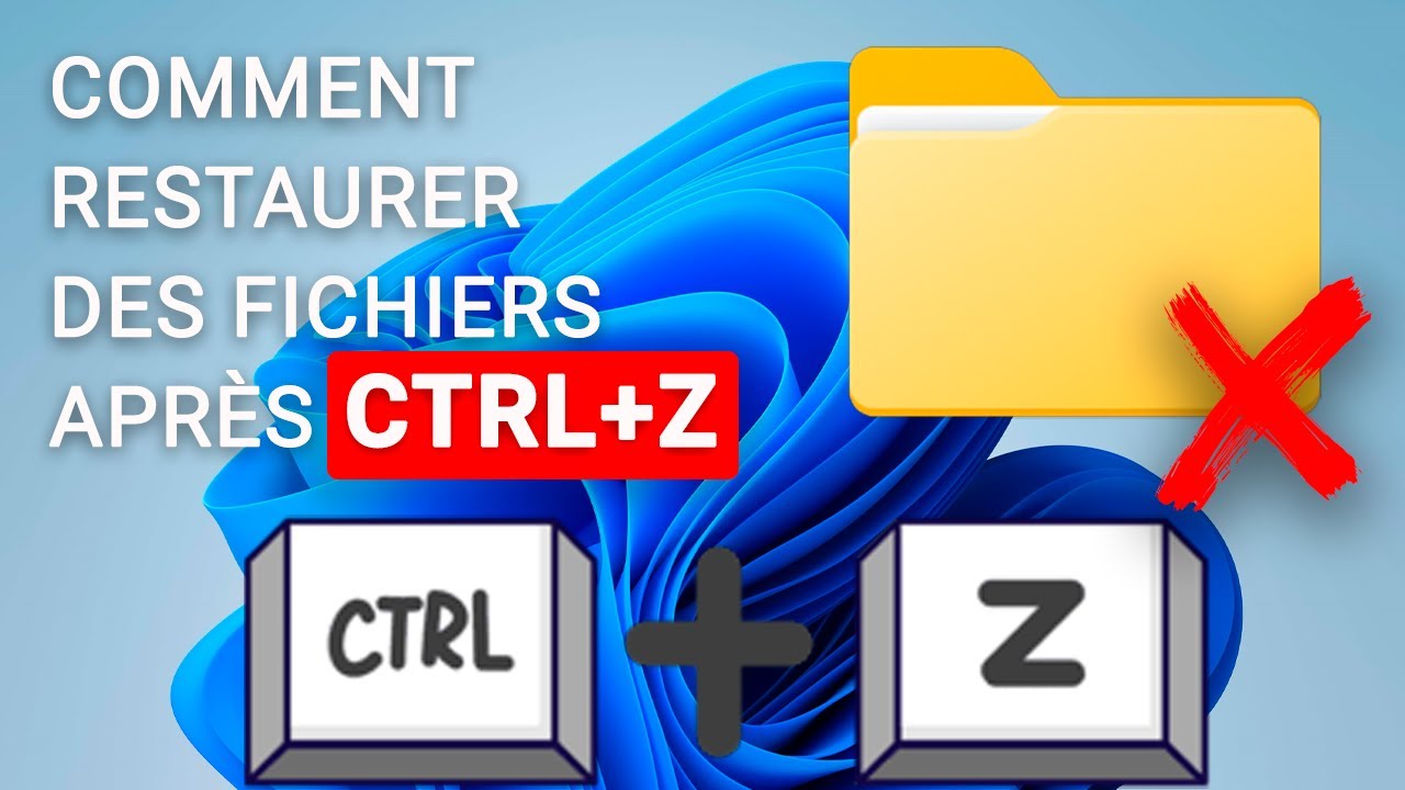 Comment récupérer des fichiers perdus après la combinaison Ctrl+Z sous Windows