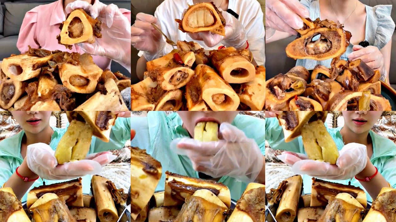 Creamy Beef Bone Marrow ASMR | Real Eating Sounds Mukbang