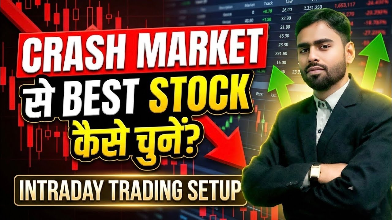 How To Select Stocks For Intraday Trading | Market Crash | Reversal Trading | Perfect Entry Setup