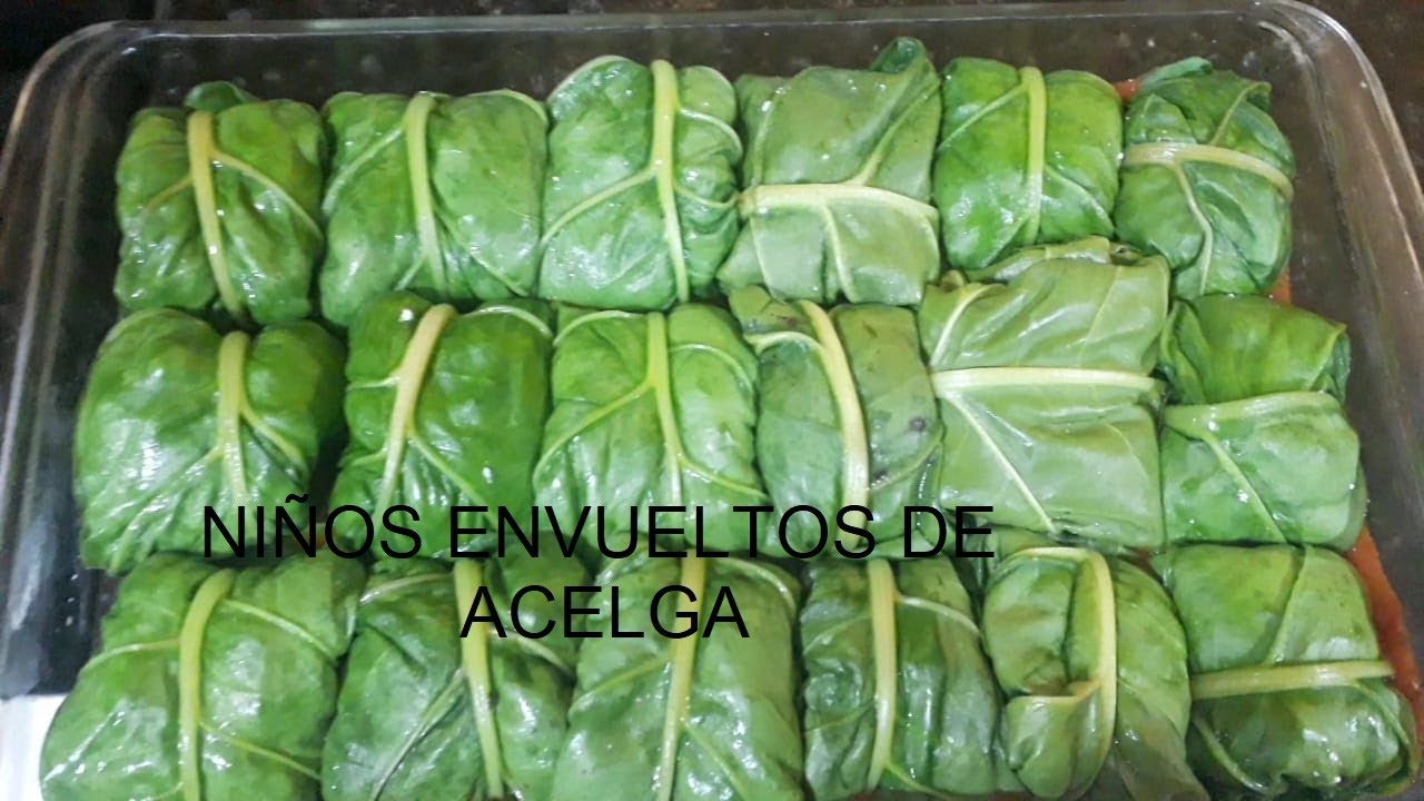como hacer acelga rellena