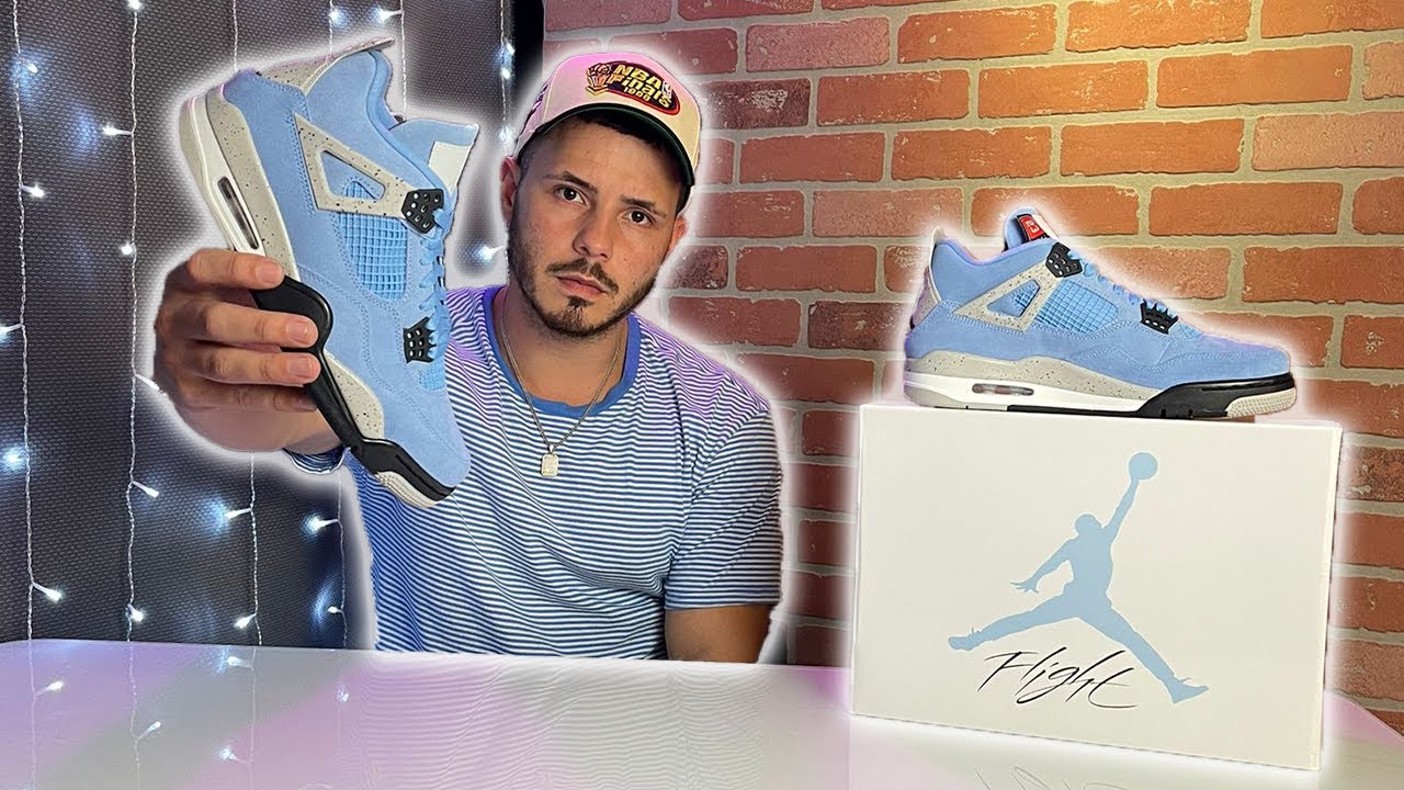 Air Jordan 4 “UNIVERSITY BLUE” Unboxing + Review | Español (Jordan 4 UNC )