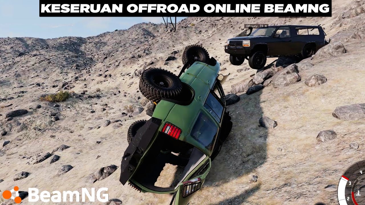 Terguling di Padang Pasir, Gunung Bebatuan & Track Balap Berdebu 🤠🤠 BeamNG Multiplayer