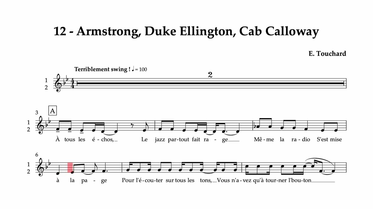 12 - Armstrong, Duke Ellington, Cab Calloway - Voix 1