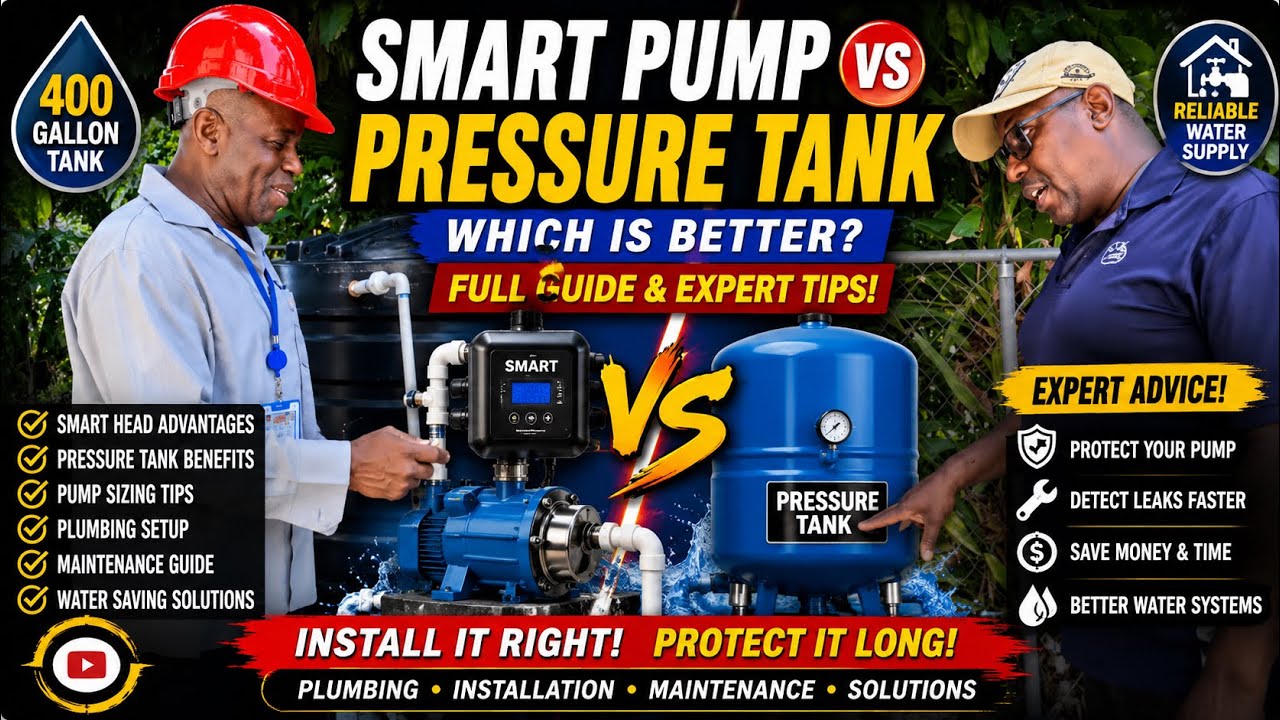 Smart Pump vs Pressure Tank Explained | Water Pump System Installation & Plumbing Tips