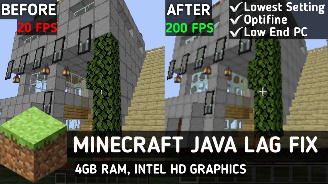 How To Reduce Lag In Minecraft Java In Low End PC | Minecraft Lag Fix & FPS Boost