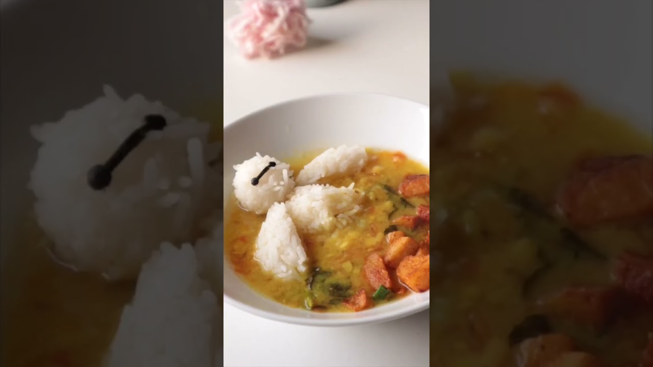 Baymax rice bowl 🍚 | baymax | cutefood #youtubeshorts #kawaii #cutefood