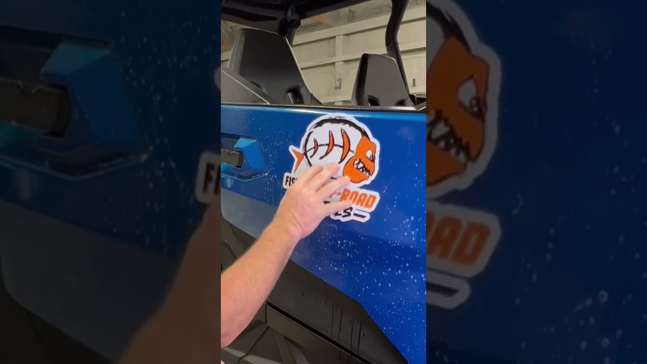 Как наклеить наклейку, не испортив ее. #diy | #decal | #offroad | #fishersoffroad | #sxs