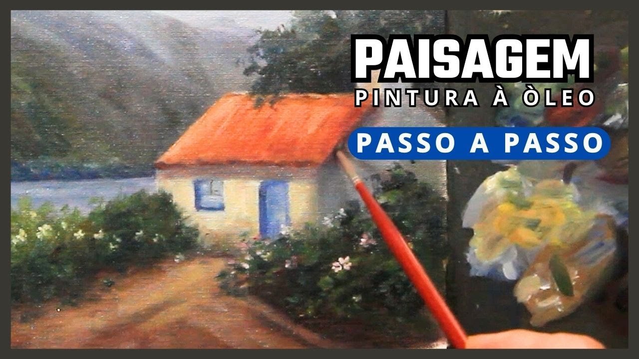 Pintura de Paisagem à óleo passo a passo - Para assistir o Processo e Relaxar.