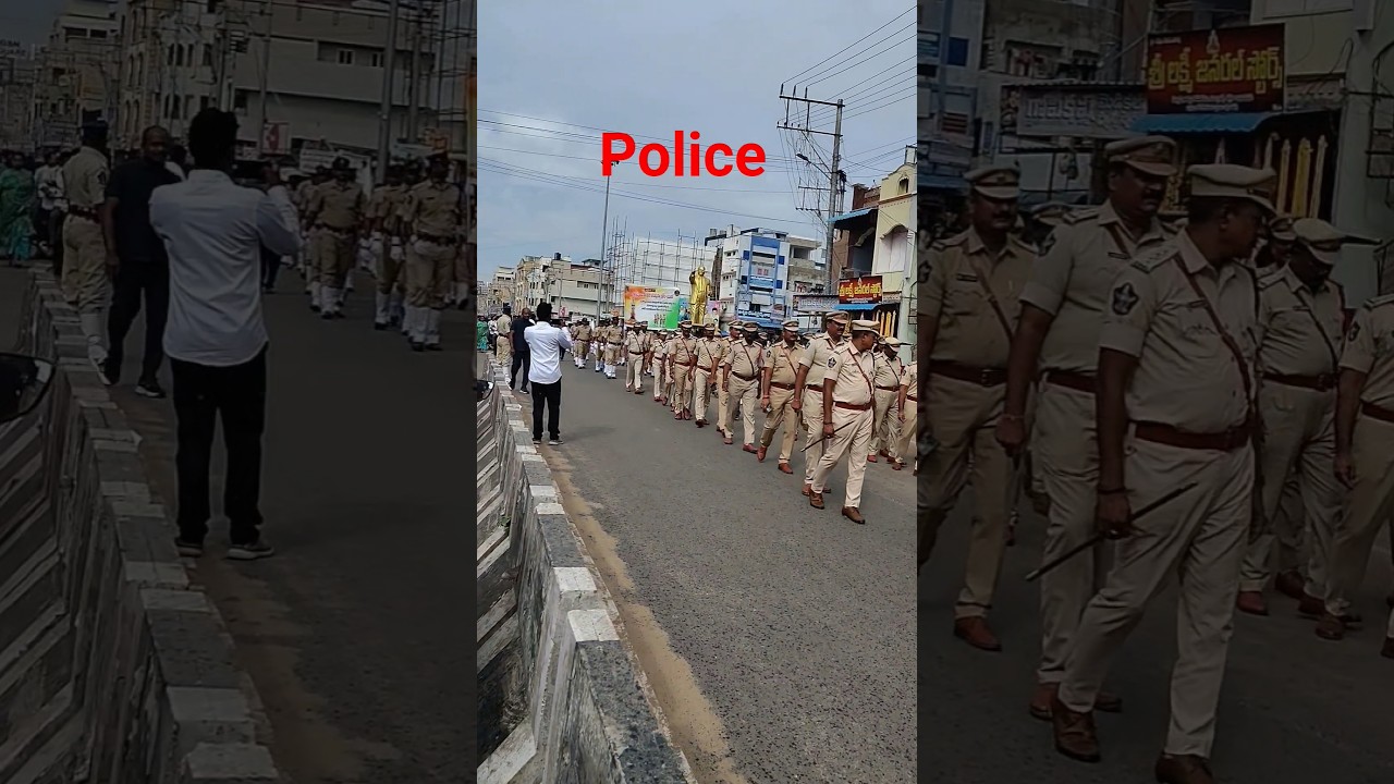Bapatla,. police Amara verula raly, 21st October,Ambedkar statue