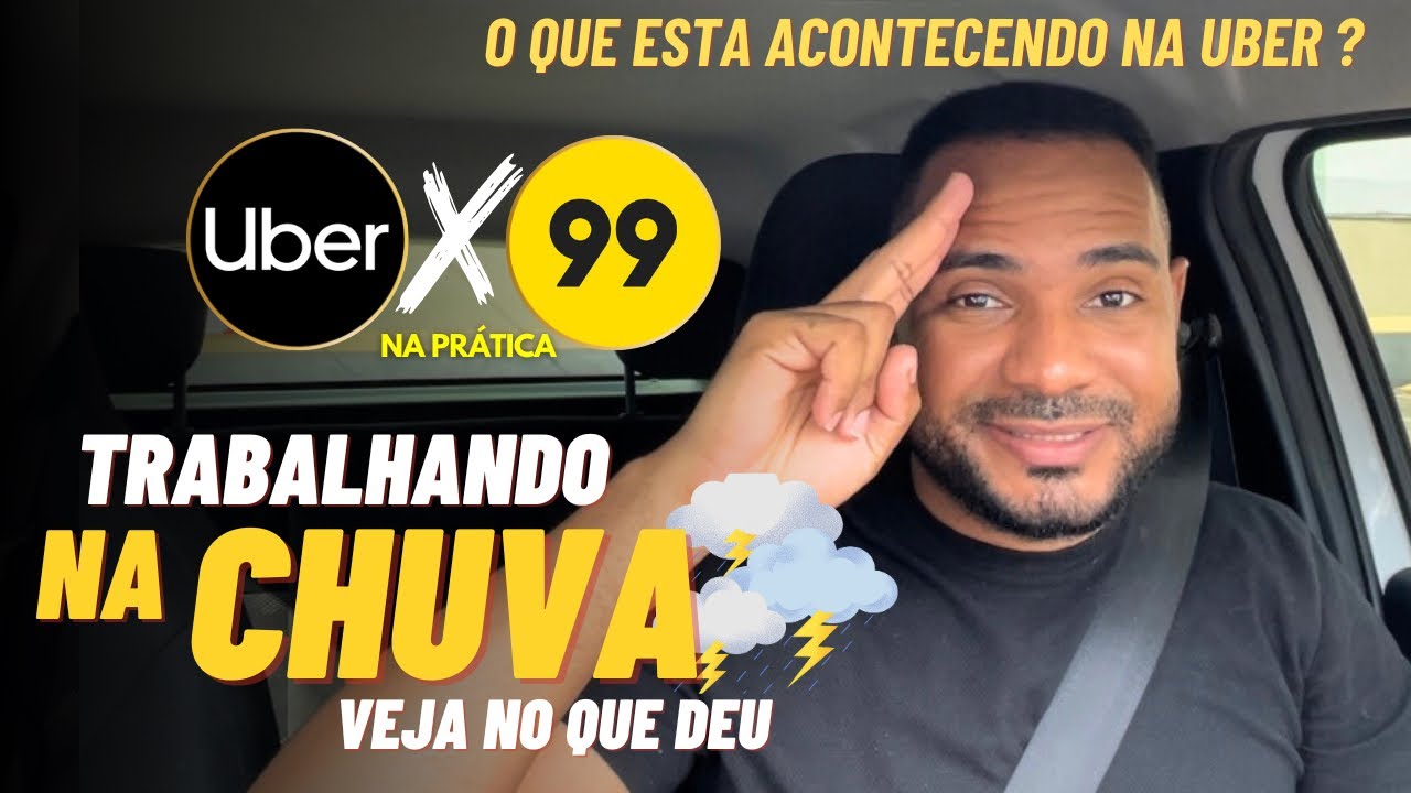 O RESULTADO foi até BOM Para um Dia CHUVOSO e Sem O DINÂMICO| UberX na Prática 🔥