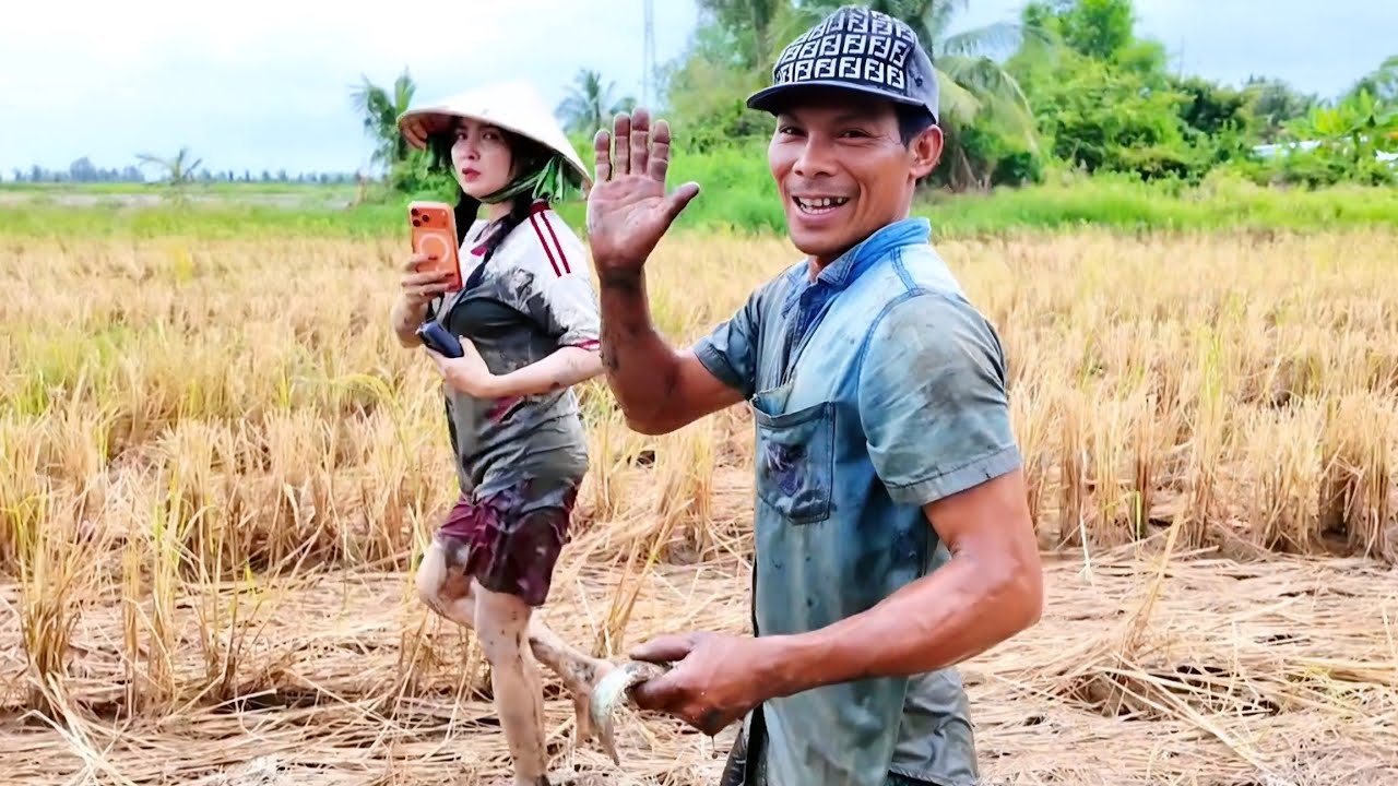 Em Như thách đố anh Núi bắt cá có thưởng và cái kết