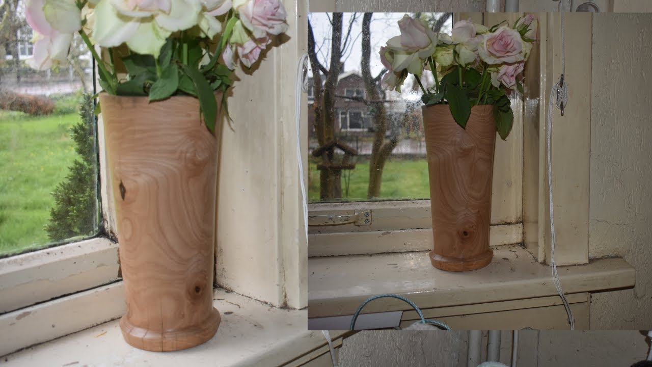 Woodturning a Rowan Vase