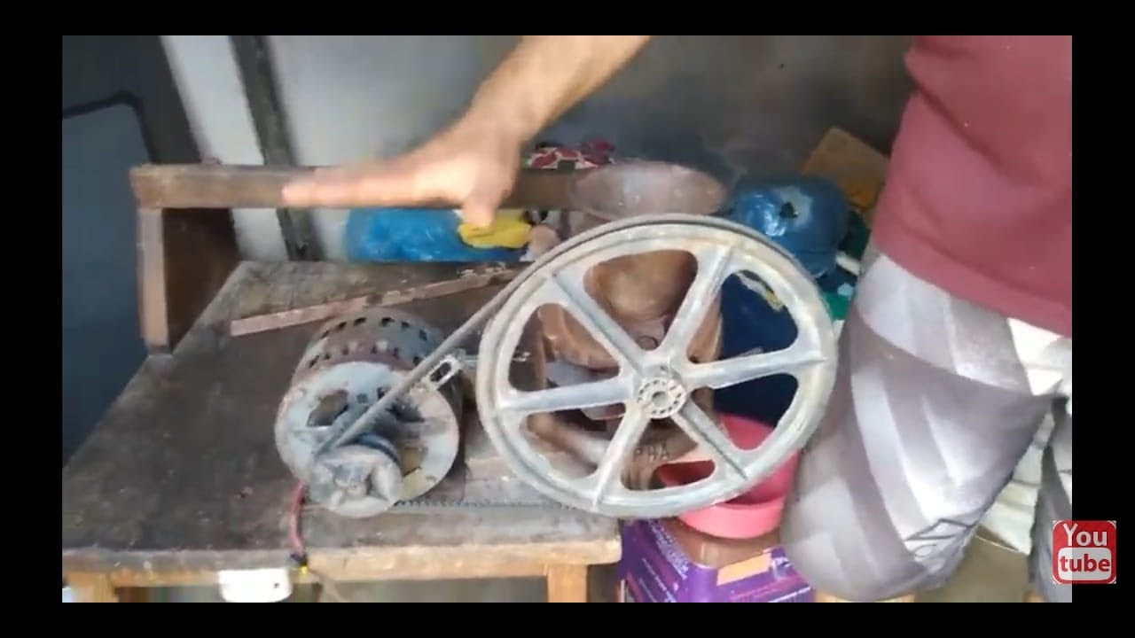 Como colocar motor de tanquinho no munho de café